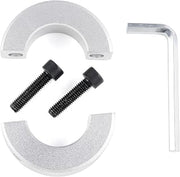 Replacement Shaft Clamp For Fanatec CSL DD and GT DD Pro Base Runout Fix, Disconnect Fix Aluminium Parts Accessories【Silver】