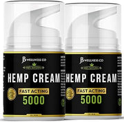 Hemp Cream -4oz- Neem, MSM, Turmeric, Emu Oil, Menthol, Aloe - 2 Pack