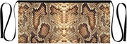 Kitchen Apron Brown Snakeskin | Unisex Server Apron with 3 Pockets, Adjustable for Waiters, Gardeners, Kitchen, BBQ, Painting and Restaurant Work