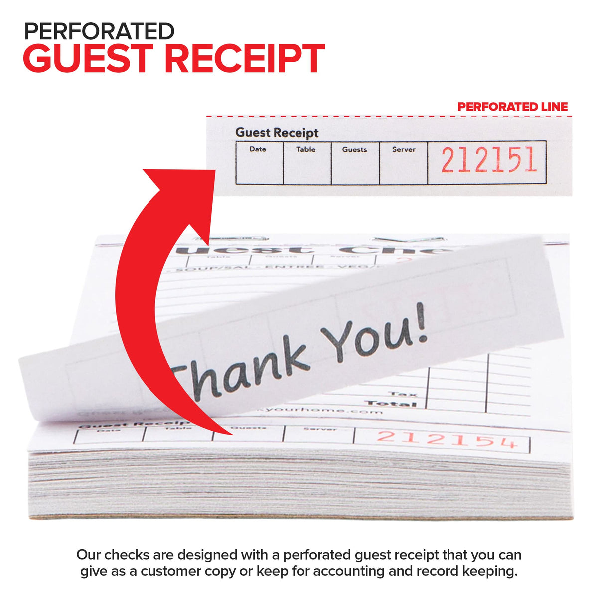 Stock Your Home 5 Pack / Blue / 5 Guest Checks