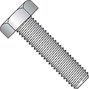 Hex Tap Bolt, 1/4-20 x 1-1/2", Grade A, Carbon Steel, Zinc, FT, UNC, 100 Pack
