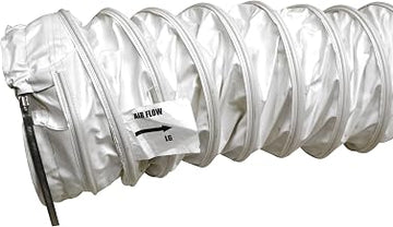 Heat Wagon WD1425 Canvas Heater Duct, 14" Diameter x 25' Length, For Electric Heater, White