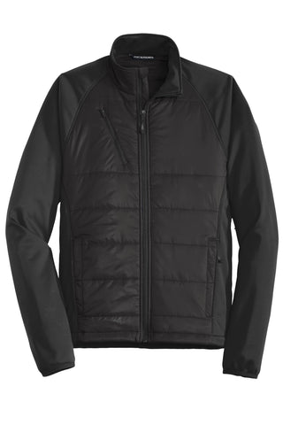 Hybrid Soft Shell Jacket by Port Authority – Large, Nylon, Deep Black, Model 1109894