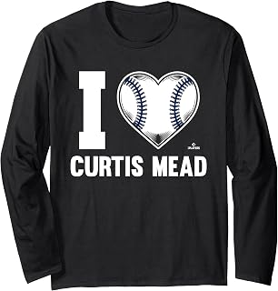 I Heart Curtis Mead Prospect Baseball Fan Gear Long Sleeve T-Shirt