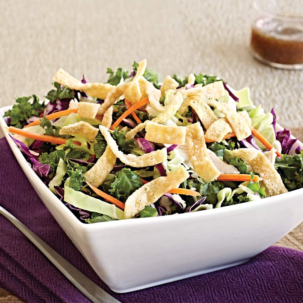 Fresh Gourmet Wonton Strips / Authentic / 16 Ounce (Pack of 1) Salad Toppings