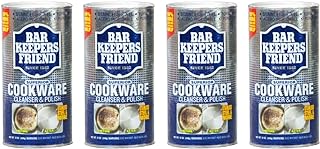 Bar Keepers Friend Cookware Cleanser, 12-Ounce (Pack of 4)']