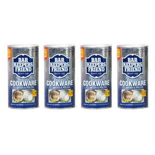 Cookware Cleanser by Bar Keepers Friend – 12 Ounce (Pack of 4), Stainless Steel, Pack of 4