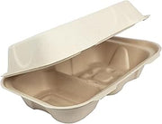World Centric Compostable Clamshell Hoagie Box 9x6x3 (Pack of 500)