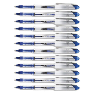 Vision Elite Stick Rollerball Pen by Uni-Ball – 1 Count (Pack of 12), Paper, Blue, Model 2004426
