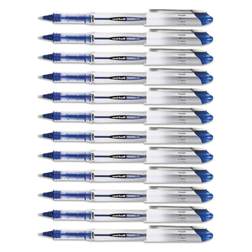 Vision Elite Stick Rollerball Pen by Uni-Ball – 1 Count (Pack of 12), Paper, Blue, Model 2004426