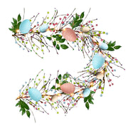 6 FT by NEROSUN – 1 Pack, Plastic, Green, Model Easter Egg Garland