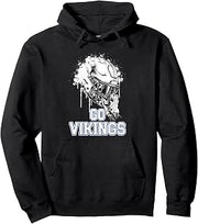 Curtis Vikings Rising Helmet GO! Pullover Hoodie
