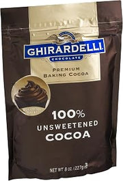 Ghirardelli 100 Percent Unsweetened Premium Baking Cocoa, 8 Ounce (Pack of 6)