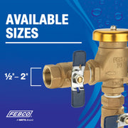 765 Bronze Pressure Vacuum Breaker Backflow Preventer 2" Inlet by Febco – 2 Inch, Bronze, Model T765HBV