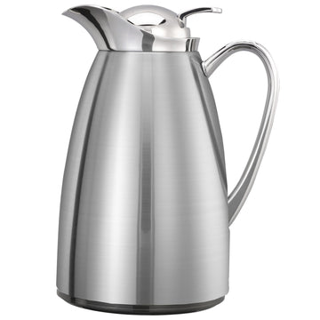 Classy Carafe by Service Ideas – 20.3 Ounces, 0.6 liters, Stainless Steel, Brushed, Model CJZ6BS