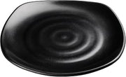 Winco WDM013-303, 10-3/4-Inch Dia Ardesia Rika Black Melamine Square Plates, Serving Platters, Dinner Plate Set of 24