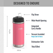 THERMOS 18 Ounces / Hot Pink / Straw Thermoses