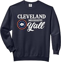 Cleveland Mississippi Y'all MS Fun State Pride Comfort Colors Adult Sweatshirt