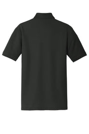Unisex Core Classic Pique Polo by Port Authority – Large, Cotton/Polyester Blend, Deep Black, Model 1143254