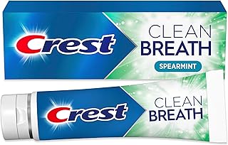 Crest Toothpaste Clean Breath Spearmint 4.6oz – Neutralizes Bad Breath, Antibacterial Protection, Fights Cavities, Freshens Breath, Gently Whitens