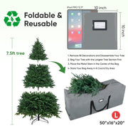 Baleine Artificial Tree Bag, 7.5 Foot Capacity, Gray