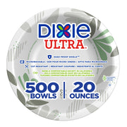 Dixie Ultra 20 oz Heavy-Weight Paper Bowls, Pathways, 500 Count, Bulk Case, 4 Packs/125 Count Per Pack, (Georgia-Pacific #SX2