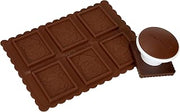 Silikomart Kit for Preparing Biscuits Topped with Chocolate, Brown and White