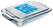 Anchor Hocking 2-Piece Set / 2 Piece Value Pack / Clear Bakers