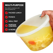 Stock Your Home 64 oz/8 Count / transparent / 64.0 ounces Container Sets