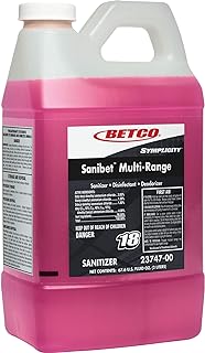Betco FastDraw 18 Symplicity Sanibet Multi-Range Sanitizer/Disinfecant/Deodorizer Concentrate, 2 L (67.6 fl oz)