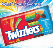 Twists Rainbow Flavored Licorice Style by Twizzlers – 12.4 Ounce (Pack of 1), Assorted,orange,blue, Model 43212944