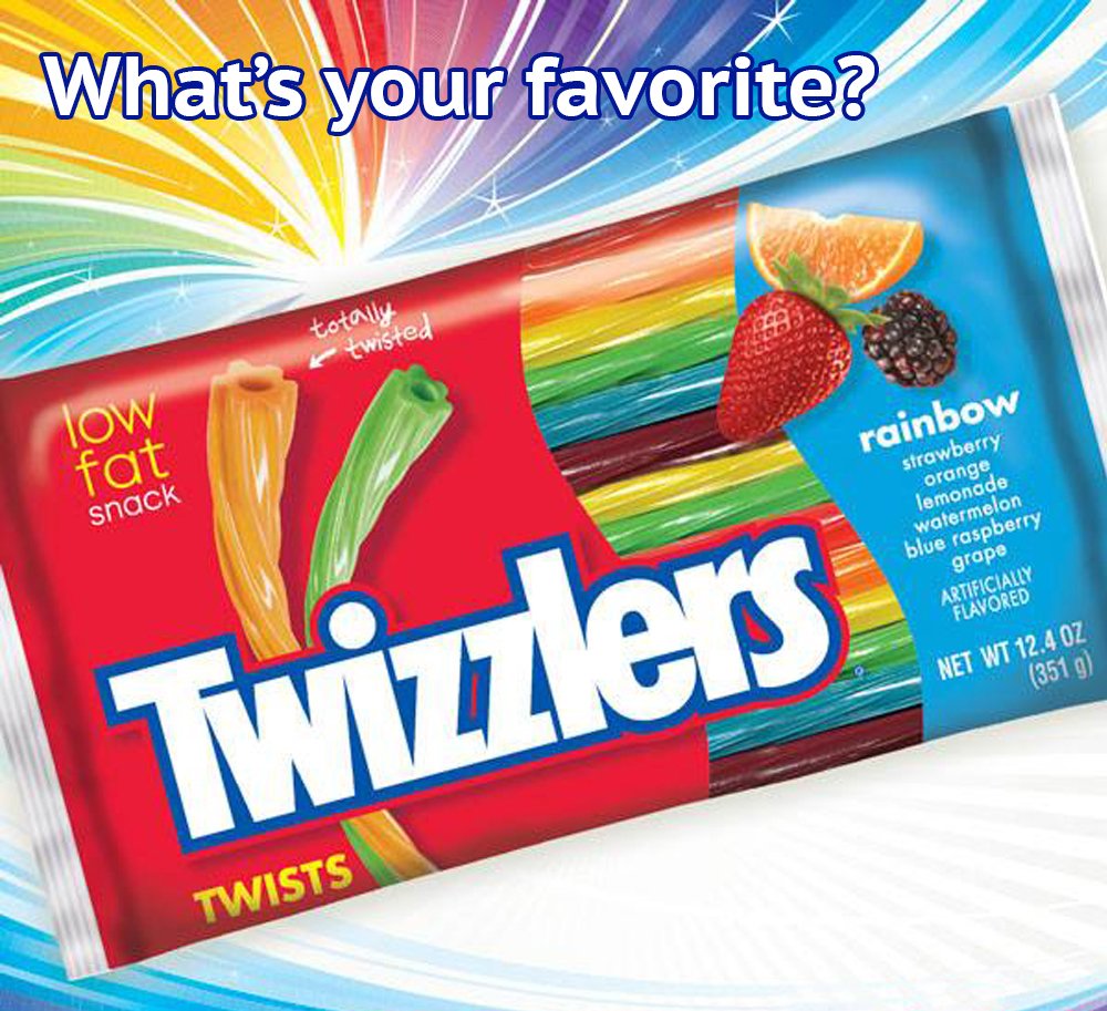 Twists Rainbow Flavored Licorice Style by Twizzlers – 12.4 Ounce (Pack of 1), Assorted,orange,blue, Model 43212944