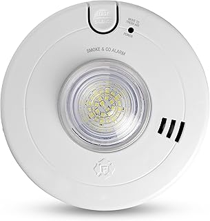 First Alert BRK Hardwire Combination Smoke & Carbon Monoxide Alarm with LED Strobe & 10-Year Battery Backup, 1-Pack