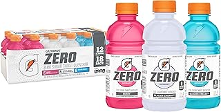 Gatorade Zero Flavor Variety Pack, 12 Fl Oz Bottles, 18 Pack