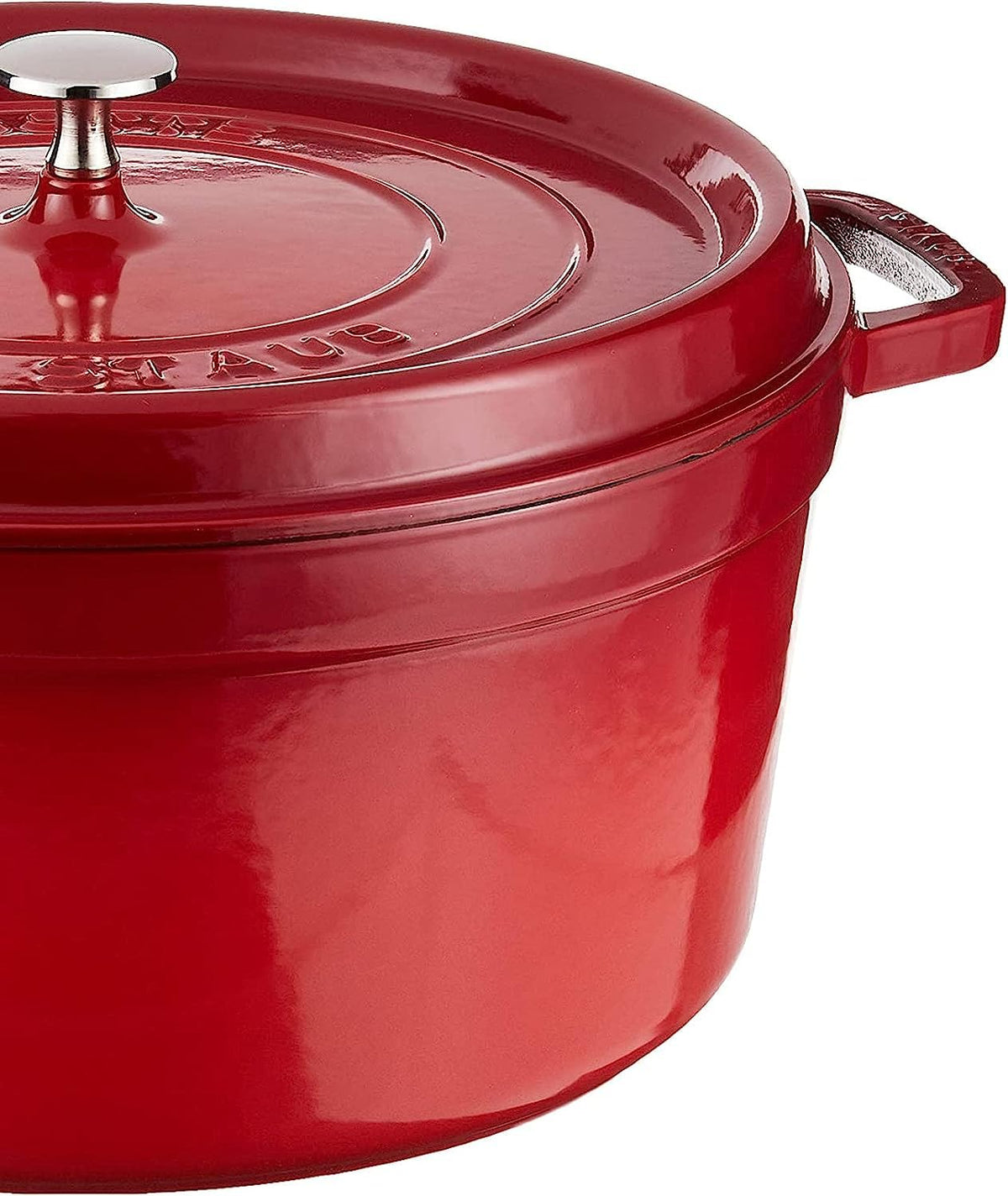 Cast Iron 9 quart Round Cocotte - Cherry by STAUB – 9-quart, 9 quarts, Cast Iron, Cherry, Model 1103203