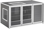 New Age Pet ECOFLEX Cozy Critter Chateau, Small Animal Hutch, 7.6 Sq Ft Living Space