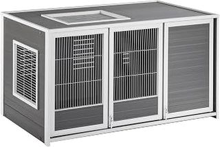 New Age Pet ECOFLEX Cozy Critter Chateau, Small Animal Hutch, 7.6 Sq Ft Living Space
