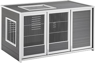 New Age Pet ECOFLEX Cozy Critter Chateau, Small Animal Hutch, 7.6 Sq Ft Living Space
