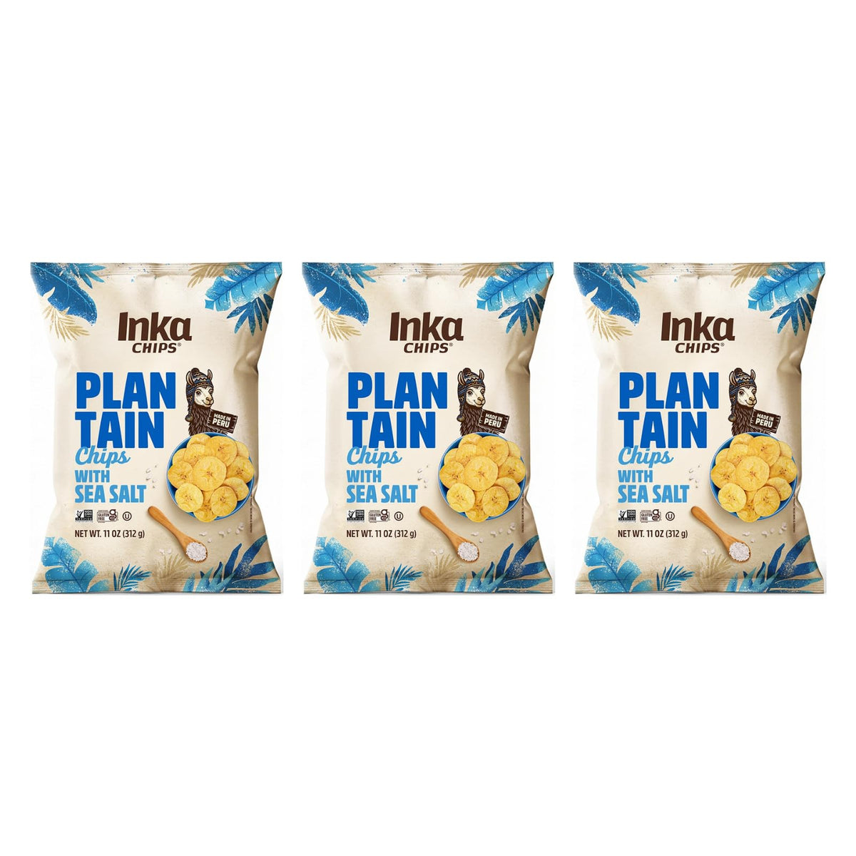 Inka Crops Sea Salt / 11 Ounce (Pack of 3) / 3 Potato