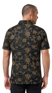 Mens Speaking My Language by TravisMathew – Cotton Blend, Black, Model A42115