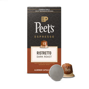 Peet's Coffee Ristretto / 10 Count (Pack of 1) / Ristretto (Intensity 10) Single-Serve Capsules & Pods