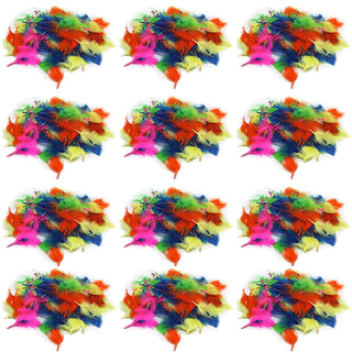 Creative Arts™ Turkey Feathers by Charles Leonard – Small, Turkey Feather, Assorted Hot Colors, Pack of 12, Model CHL63030-12