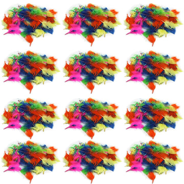 Creative Arts™ Turkey Feathers by Charles Leonard – Small, Turkey Feather, Assorted Hot Colors, Pack of 12, Model CHL63030-12