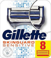 Gillette Skinguard Sensitive Razor Blades For Men, Refills With Precision Trimmer, 8 Count, Pack Of 1