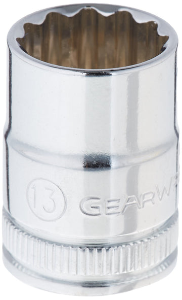 3/8" Drive 12 Point Standard Metric Socket 13mm by GEARWRENCH – 13mm, Alloy Steel, Black, Model 80489