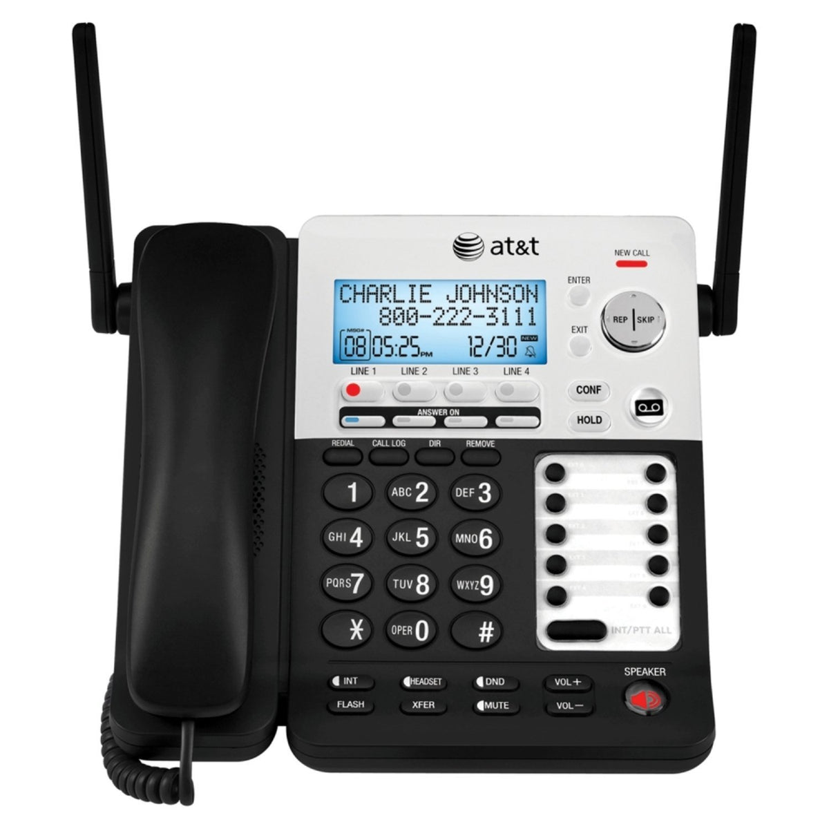 AT&T Black/silver / Cordless Phone System Landline Phones
