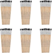 CLI Charles Leonard Flat Tip Paint Brushes, 1/4-inch Natural Bristle, 12 Per Set, 6 Sets (CHL73125-6)