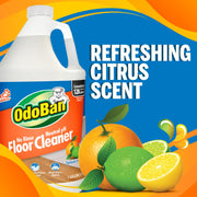 Pet Solutions No Rinse Neutral pH Floor Cleaner Concentrate by OdoBan – 128 Fl Oz (Pack of 2), Clear, Pack of 2, Model 361B61