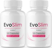 (2 Pack) Evo Slim Capsules - Official EvoSlim Pills Advanced Formula with All Natural Ingredients, Premium Maximum Strength Wellness & Overall Health Support, 120 Capsules for 2 Months