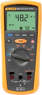 Fluke 1507 Digital Megohmmeter Resistance Tester for Advanced Industrial and Electrical Testing, Test Voltages: 50V, 100V, 250V, 500V, 1000V
